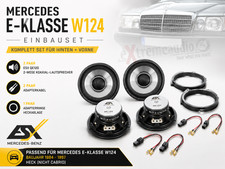 Lautsprecher Set kompatibel mit Mercedes E-Klasse W124 1984 - 1997 vorn + hinten