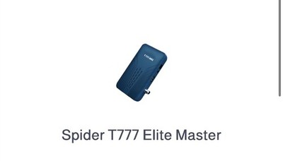 Original Receiver Satellite Spider T777 Elite Mastريسيفر سبايدر اشتراك عشر سنوات