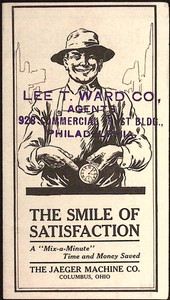 The Jaeger Machine Co Concrete Mixer Illustrated Brochure c1920s