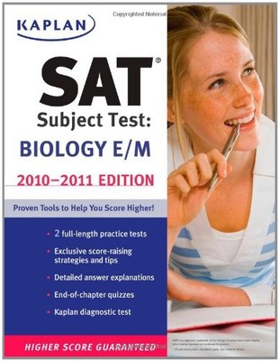KAPLAN SAT SUBJECT TEST BIOLOGY E/M 2010-2011 EDITION **BRAND NEW**