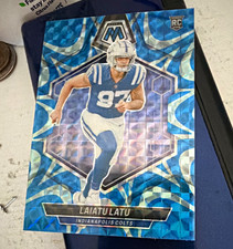 Panini Mosaic Blue Prizm Laiatu Latu Rookie Card RC Indianapolis Colts #97. rookie card picture