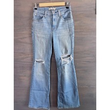 Levi's 726 High Rise Flare Women's Jeans Size 26 Light Wash