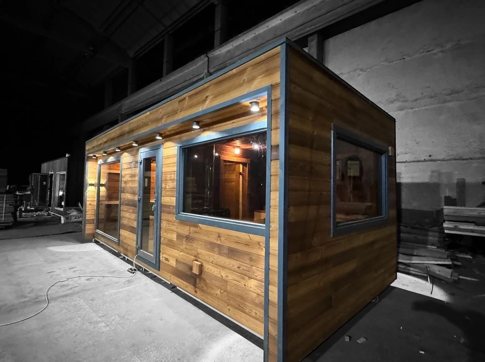 Gartensauna / Saunahaus Premium aus hochwertigem Thermoholz mit Dämmung - Bild 3 von 4