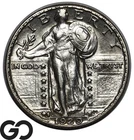 1929-S Standing Liberty Quarter Strong Head, Lustrous BU++