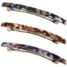 Long French Hair Barrettes 4 Inch Large Hair Clips for Women Thick Hair Automati