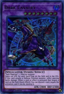 Yugioh! LP Dark Cavalry - DUPO-EN002 - Ultra Rare - 1st Edition Lightly Played,