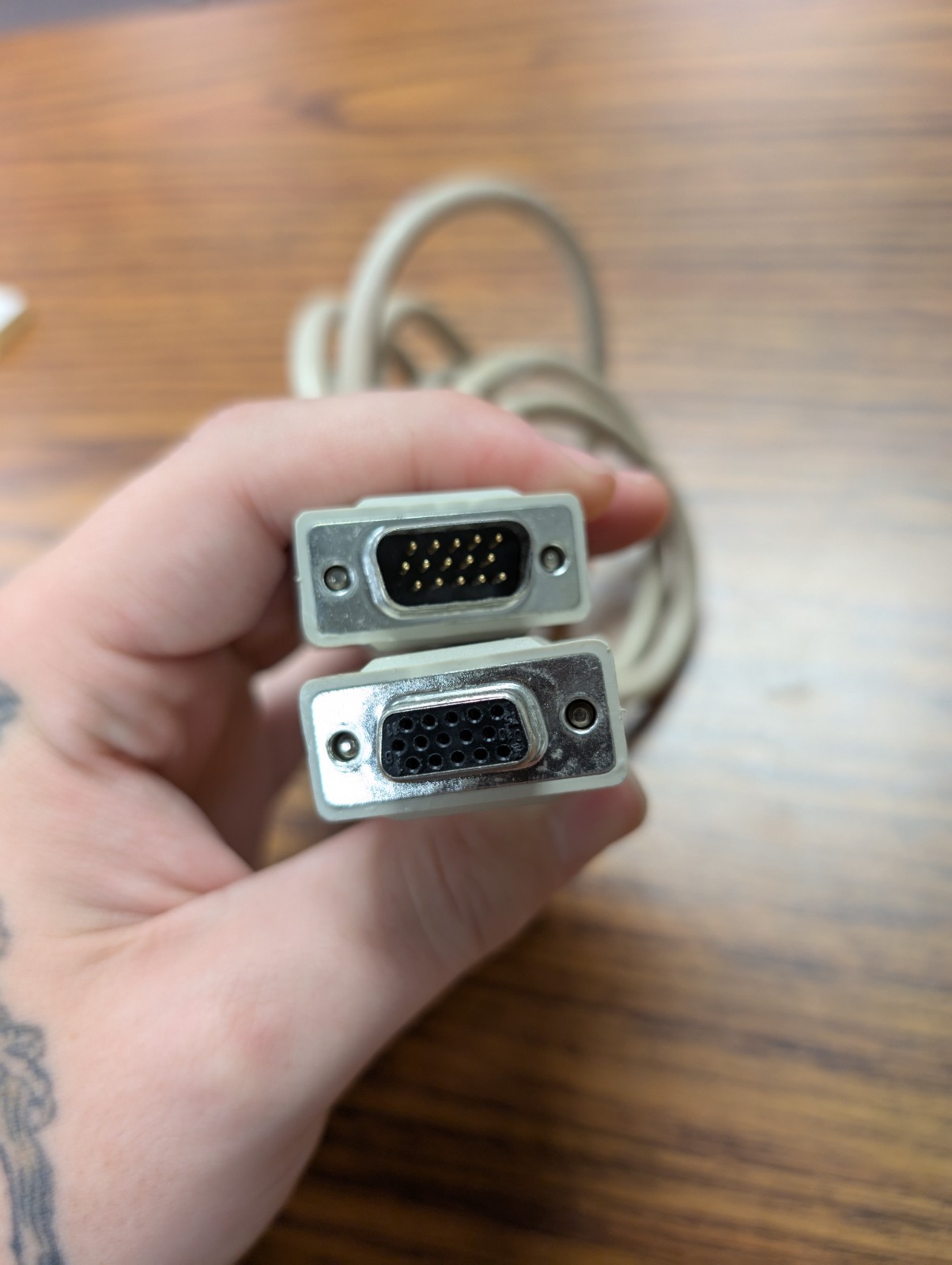NEW OLD STOCK 6 Foot Monitor Extension Cable VGA HD15 Male to Female