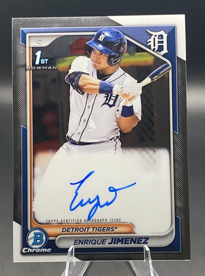 2024 Bowman Chrome Prospect Auto - ENRIQUE JIMENEZ #CPA-EJ 1st Bowman