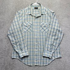 VINTAGE Towncraft JCPenney MW Shirt Mens XL Plaid Button Up Longsleeve Tapered
