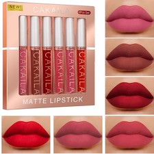 CAKAILA 6 Colour Liquid Matte Lip Gloss Set Waterproof Long-Lasting Velvet