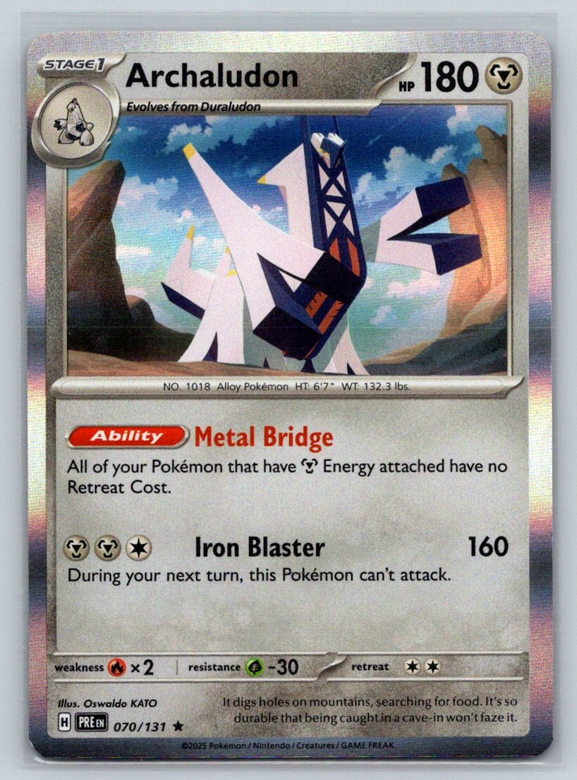 Archaludon  Holo Rare SV: Prismatic Evolutions 070/131 NM