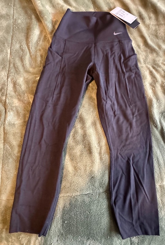 New w/tag Nike Black Logo Leggings Pants XSMALL XS ret $105