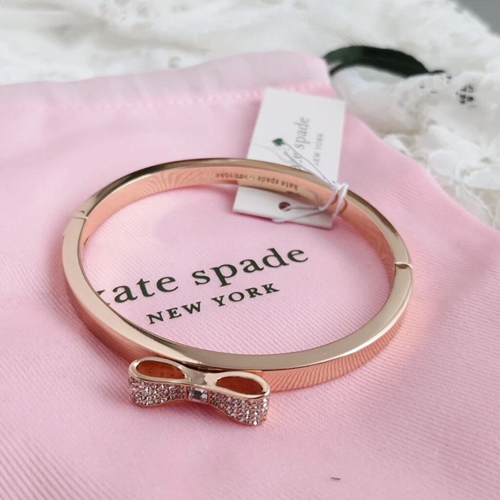 Kate spade rose gold bow bracelet online
