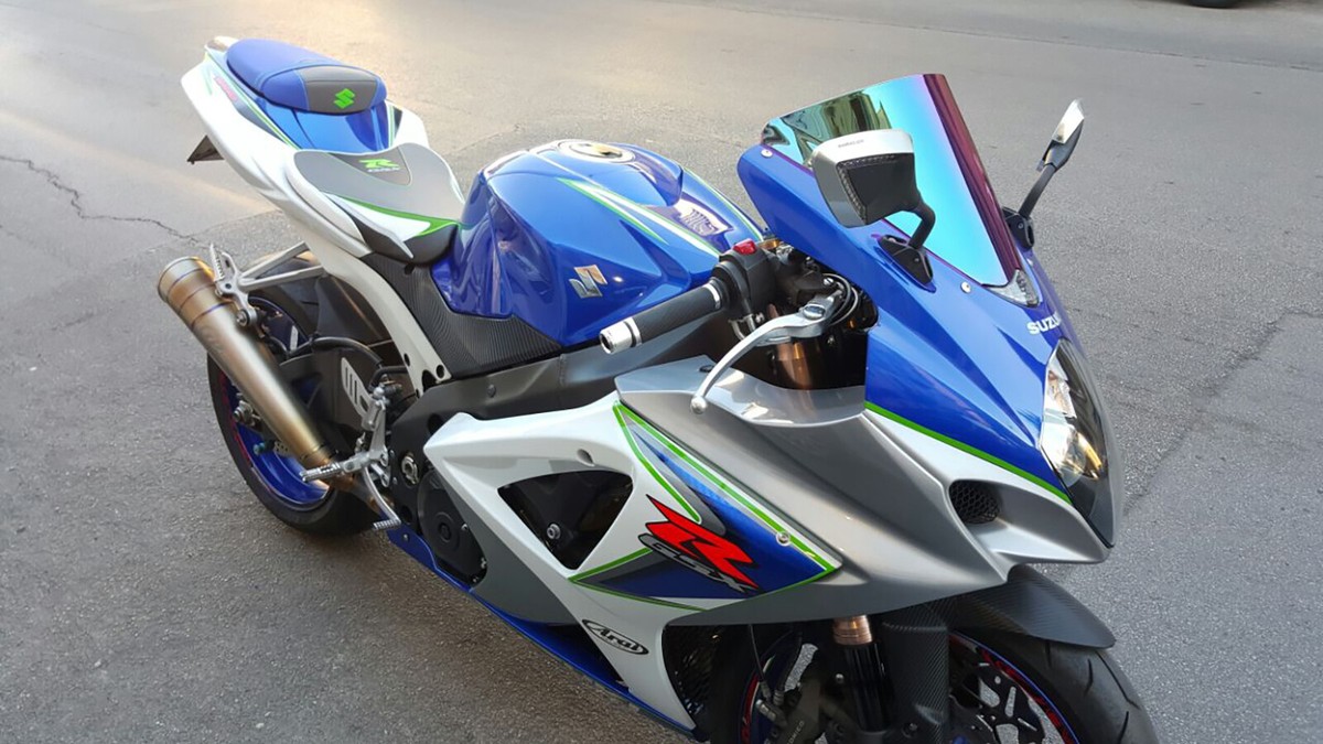 Suzuki GSX R 1000 2007-2008 Volcano Seat Cover Gray-Blue S020aA744