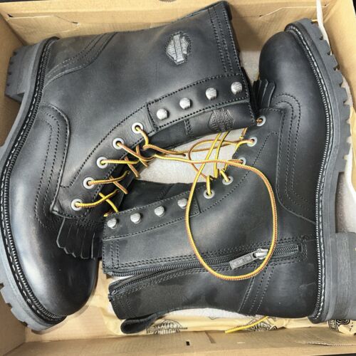 Stivali da moto Harley-Davidson® da uomo neri 7,25 pollici, D93693 taglia 11 M - Foto 4 di 8