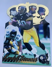 KORDELL STEWART - 1996 PACIFIC GRIDIRON - GOLD CROWN DIE CUT - JUMBO CARD #GC-15