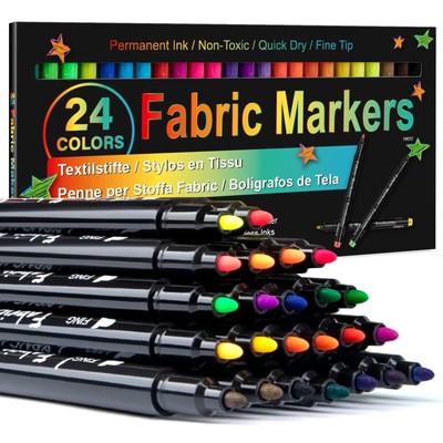 Fabric Markers Permanent Pens For Clothes T Shirts  Sneaker Shoes Decorating