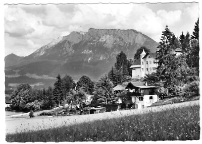 AK, Oberaudorf, ''Bergschlößl'' mit Blick zum Kaisergebirge, 1969
