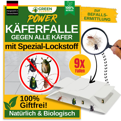 Käfer Falle   9x Fallen -Chemiefrei Käfer Bekämpfen, Käferfalle Wohnung & Küche