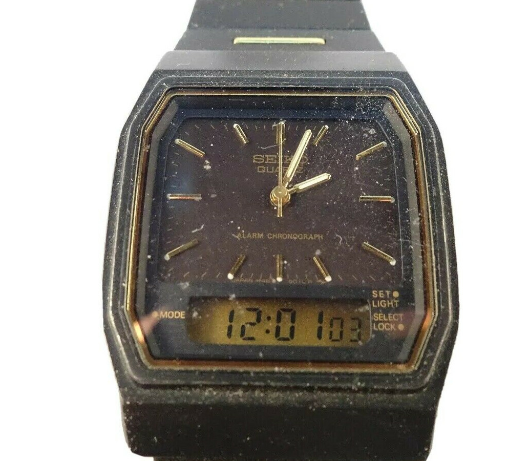 SEIKO H461-5030 VINTAGE MAY 1987 ANA DIGI ALARM CHRONOGRAPH WATCH