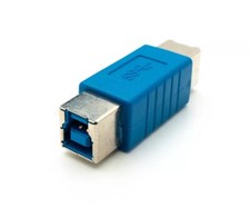 USB 3.0 Adapter Type B Female to Female Cable in Blue