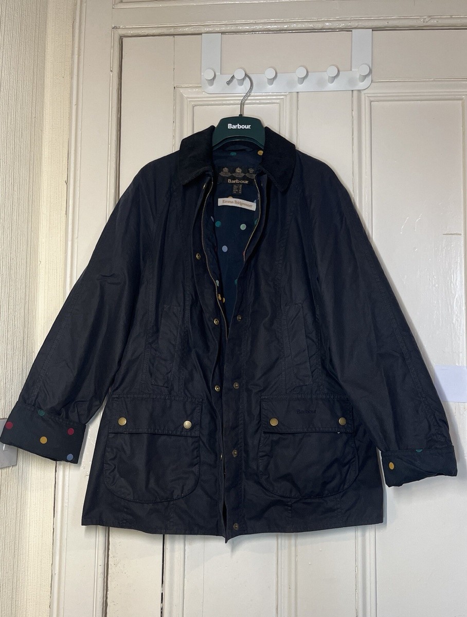 £249 Women Barbour Eleanor Wax Jacket Size 14 Emma Bridgewater Limited  edition