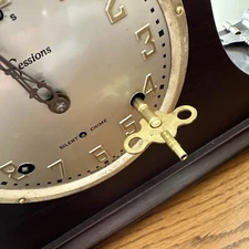 USA Made Key for Sessions Westminster Clock  “Silent Chimes” See Photos