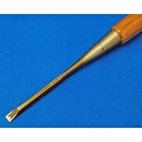 Tasai Oire Nomi Japanese Bench Chisel Polished Finish Blue Steel Red Oak 田斎 追入鑿 - Afbeelding 22 van 63