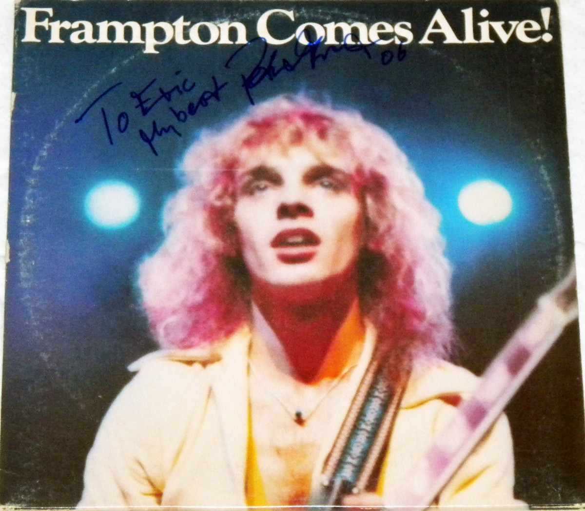 PETER FRAMPTON HAND SIGNED AUTOGRAPHED FRAMPTON COMES ALIVE ALBUM