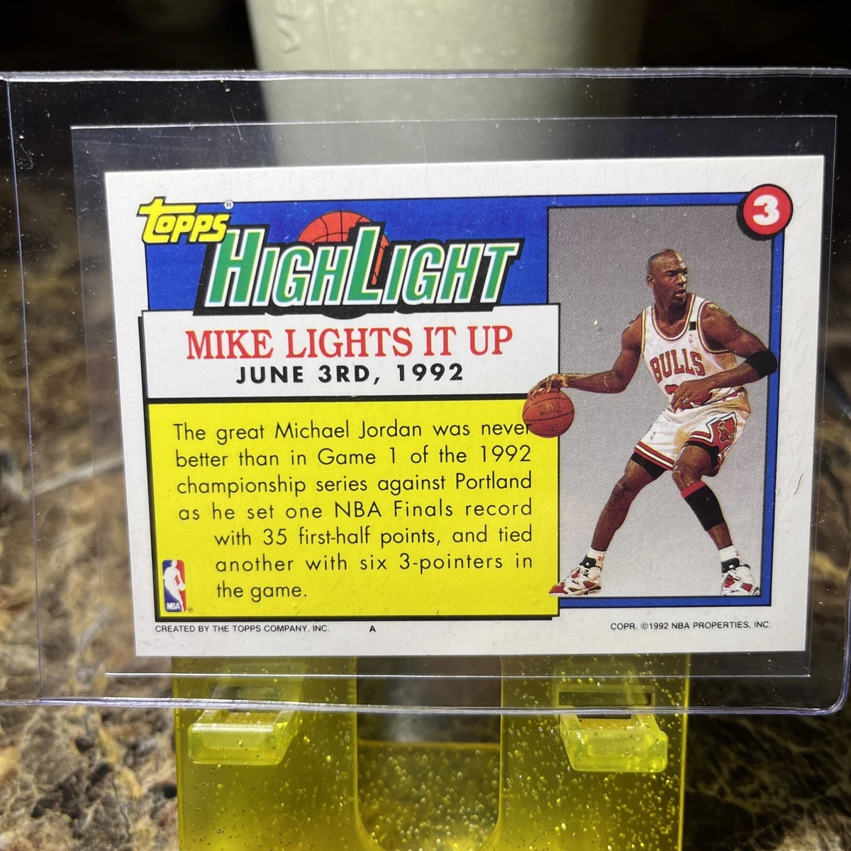 Michael jordan topps deals 1991 92 highlight