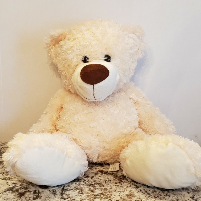 Toys R Us Large Cream Teddy Bear 21" Plush Super Soft eBay