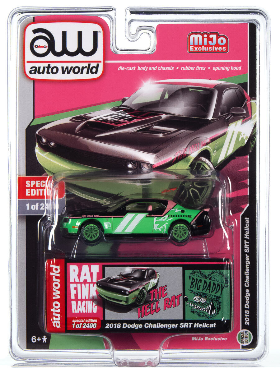 Auto World Dodge Challenger SRT Hellcat 2018 Rat Fink CP7938 Auto World Dodge Challenger SRT Hellcat 2018 Rat Fink CP7938