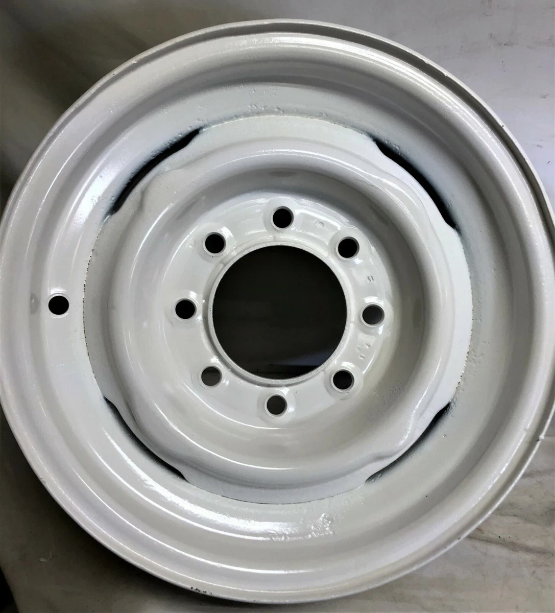 16 Inch 8 Lug Wheel Rim Fits 2500 Chevy GMC Van 8008T White eBay