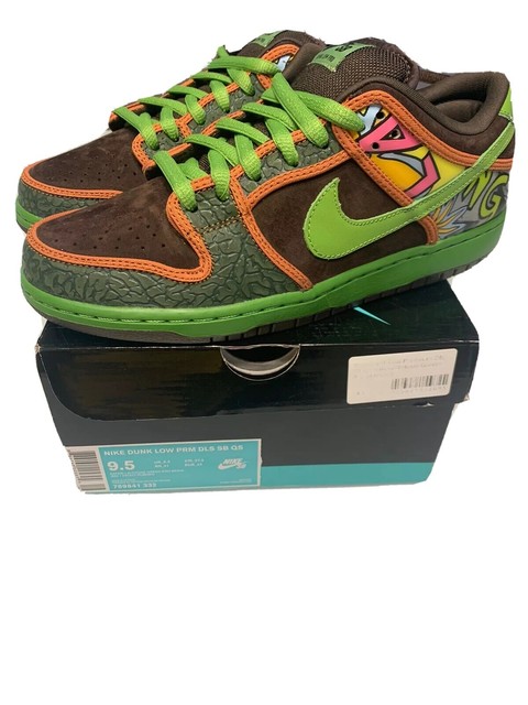 nike green orange dunks 2015