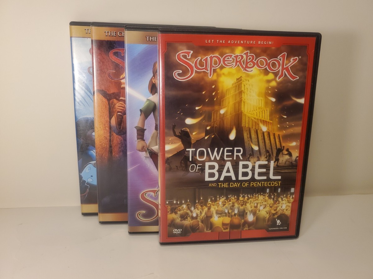 4 Superbook DVD The Test Tower of Babel Giant Adventure The Road
