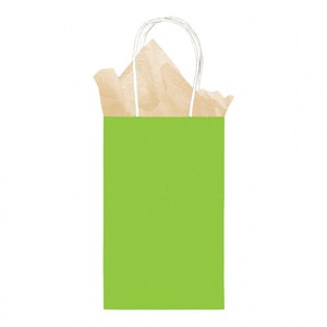green paper gift bolsas