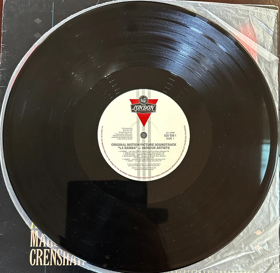 La Bamba - Original motion picture soundtrack (Los Lobos) - 1987 vinyl LP - EC - Image 3 of 4