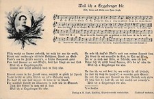 LIED AK ERZGEBIRGE  HANS SOPH    -- "WEIL ICH A ERZGEBERGER BIE"