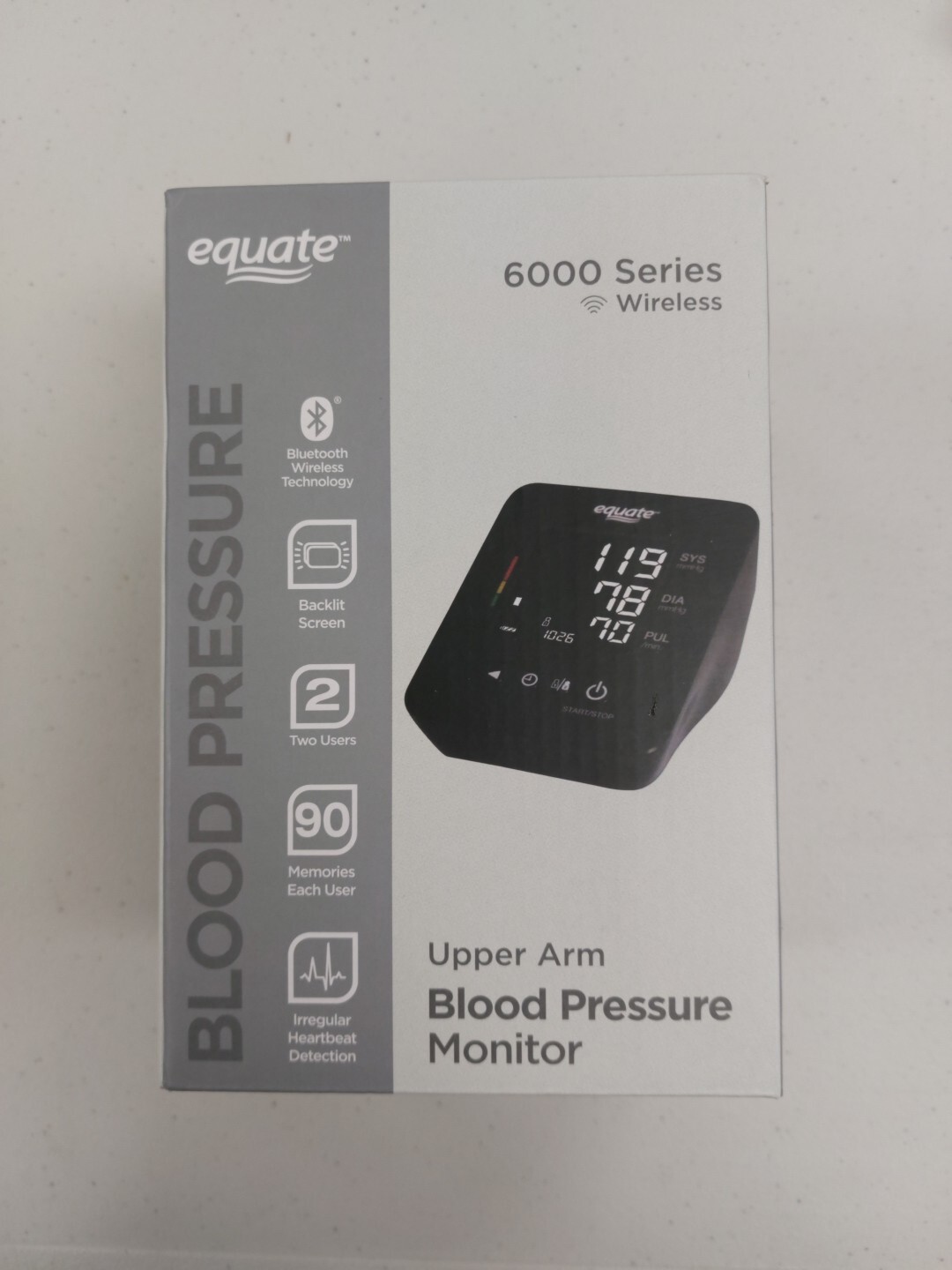 Equate 6000 Series Wireless Upper Arm Blood Pressure Monitor eBay