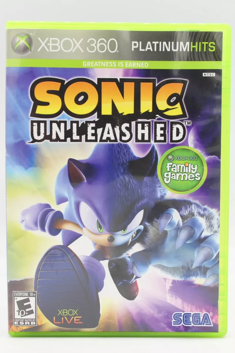 Sonic Unleashed [Platinum Hits] Xbox 360 Tested Working Case and Manual  Included