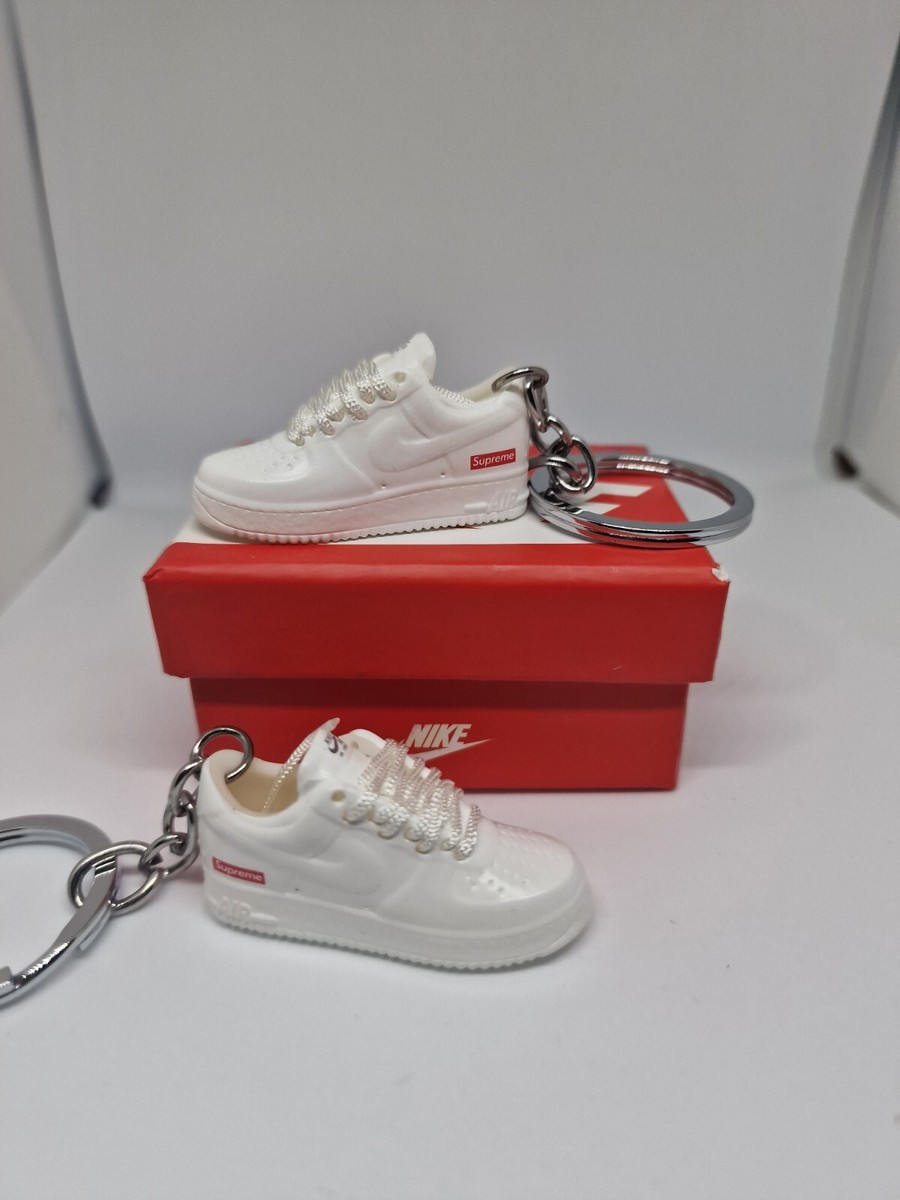Supreme Nike AF1 White Keychain Pair and Box UK