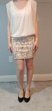 Deb Junior Medium Dress Made in USA 100% Polyester Lining