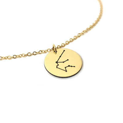 Zodiac Necklace Aries Taurus Gemini Cancer Leo Virgo Libra Scorpio