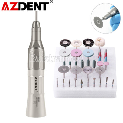 AZDENT Dental Lab Polishing HP Kit For Ceramics Porcelain/Straight Handpiece
