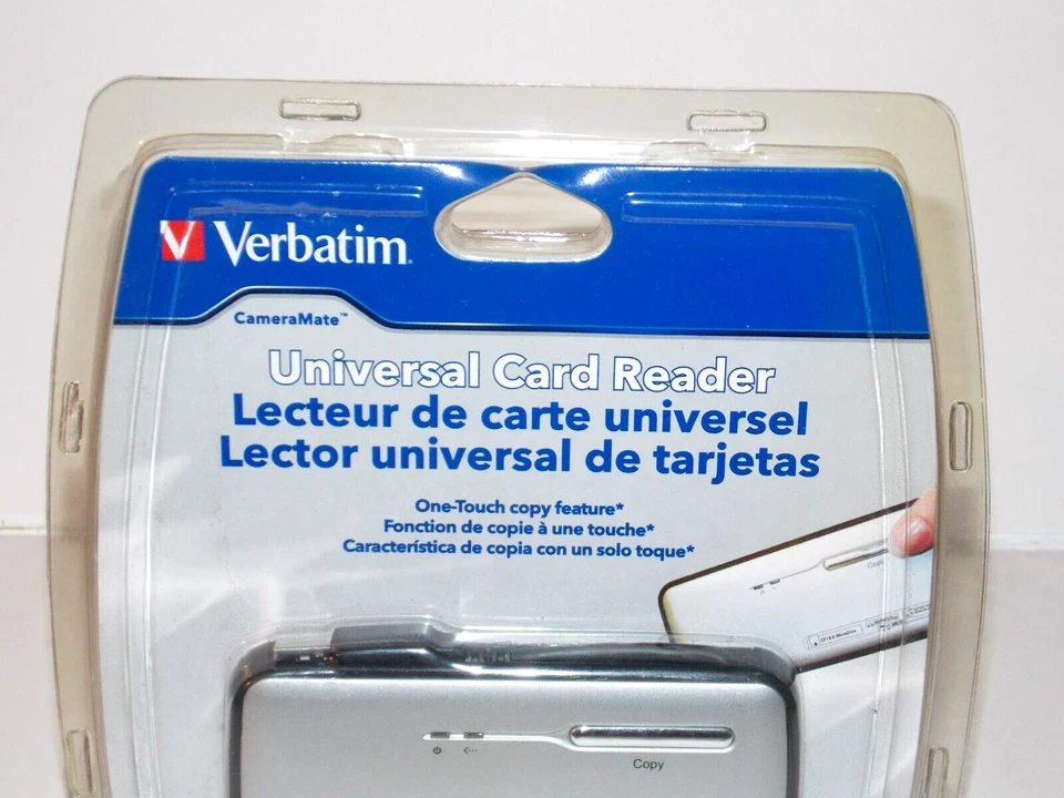 NEW VERBATIM Cameramate Universal Card Reader 95343 - 1107-240 with USB Cable - Image 2 of 4