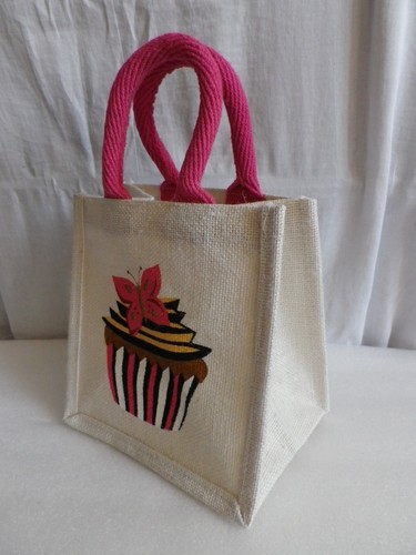 JUTE / LEINWAND LUNCHTASCHE / MINI SHOPPER / TOTE. NEU.9 DESIGNS. - Bild 19 von 29