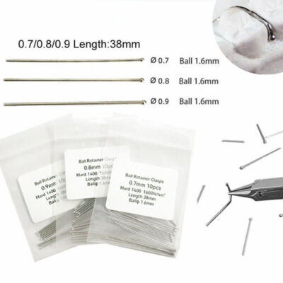 Dental Corrector Ball Retainer Clasp Orthodontic Tooth Hold Position 0.7 0.8 0.9