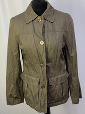 Franca Luca Utility Military Lightweight Summer Jacket Khaki Green Uk10 A765