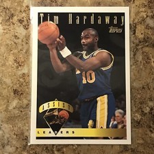 Tim Hardaway 1995-96 Topps Assists League Leaders #18 Golden State Warriors