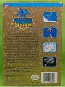 Dragon Spirit: The New Legend (NES, 1990) Manual , Foam, Sleeve . Tested!!!